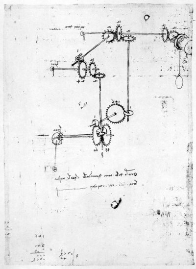 Ontwerpen voor Machines, fol. 399v-b door Leonardo da Vinci